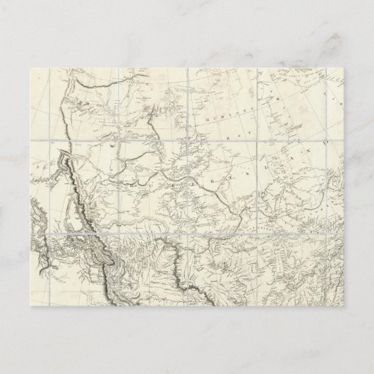 Inneres Teile Nordamerikas Postkarte (Vorderseite)