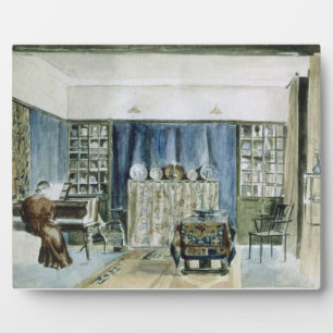 Inneres von Kelmscott Manor (mit Papier) Fotoplatte
