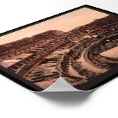 Inneres von Kolosseum, Rom, Italien Poster (Ecke)