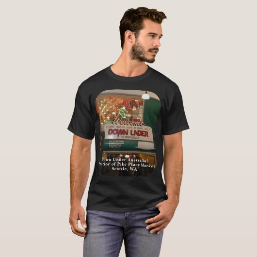 Inneres von Pike Place Market Seattle, WA Unisex T-Shirt (Vorne ganz)