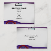 Innerhalb der Auto-Visitenkarte Visitenkarte (Vorne/Hinten)