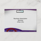 Innerhalb der Auto-Visitenkarte Visitenkarte (Rückseite)