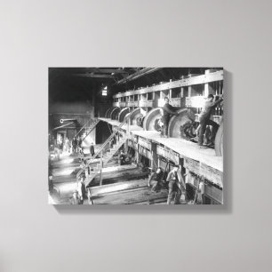 Innerhalb der Ballastterra-GoldBriefmarken-Mühle Leinwanddruck