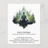 Innerhalb der Stille | Waldmeditation Flyer (Hinten)