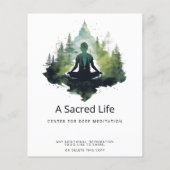 Innerhalb der Stille | Waldmeditation Flyer (Hinten)