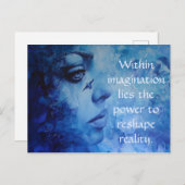 Innerhalb der Vorstellungskraft Postkarte (Vorne/Hinten)