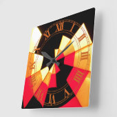 Innerhalb des Ballons Quadratische Wanduhr (Winkel)