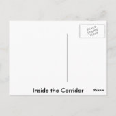 Innerhalb des Korridors Postkarte (Rückseite)