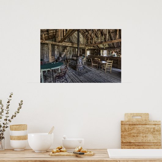 INNERHALB DES KRITERIUMSALOON - MONTANA POSTER (Küche)