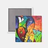 Innerhalb des Künstlerinns (Magnet) Magnet (Vorderseite/Rückseite)