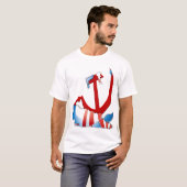 Innerhalb des Obama-Logos - AntiObama T-Shirt (Vorne ganz)