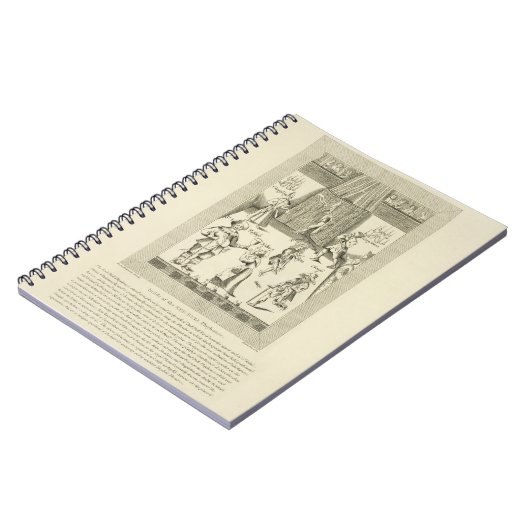 Innerhalb des Red Bull-Schauspielhauses Frontispiz Notizblock (Linke Seite)