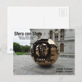 Innerhalb Dublin Irland Postkarte (Vorne/Hinten)