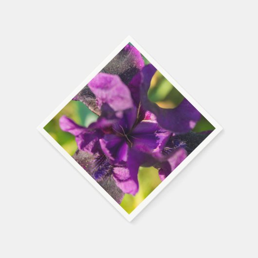 Innerhalb einer Iris Serviette (Ecke)