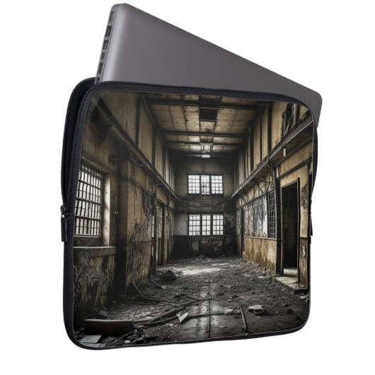 Innerhalb einer Station, die verlassen wurde Laptopschutzhülle (Vorne Rechts)