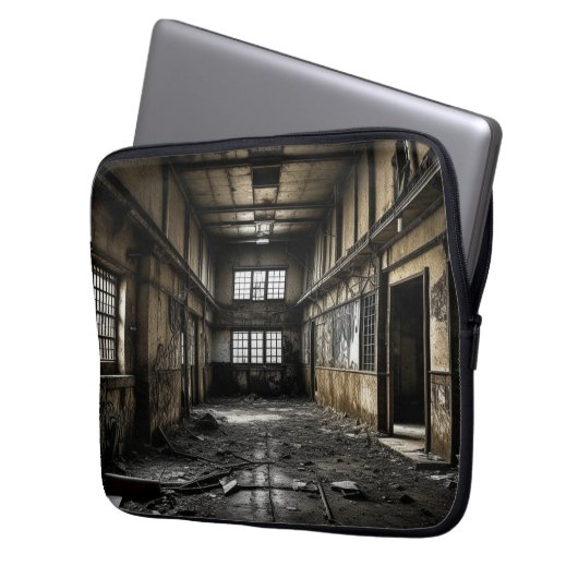 Innerhalb einer Station, die verlassen wurde Laptopschutzhülle (Vorderseite Links)