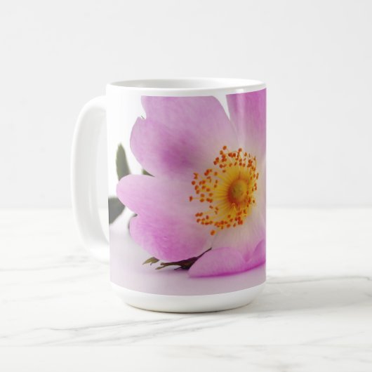 Innerhalb einer Tasse mit Lila Blume (Vorderseite Links)