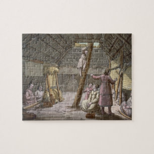 Innerhalb eines Hauses in Alaska (Farbstich) Puzzle