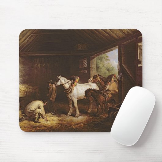Innerhalb eines Stalles Mousepad (Mit Mouse)