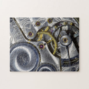 Innerhalb eines Taschenuhrpuzzlespiels Puzzle