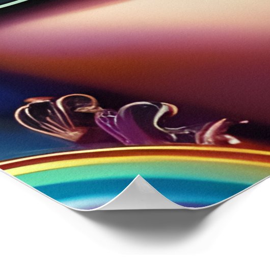 Innerhalb kurzer Zeit AI Fantasy Digital Art Print Poster (Ecke)