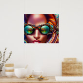 Innerhalb kurzer Zeit AI Fantasy Digital Art Print Poster (Küche)