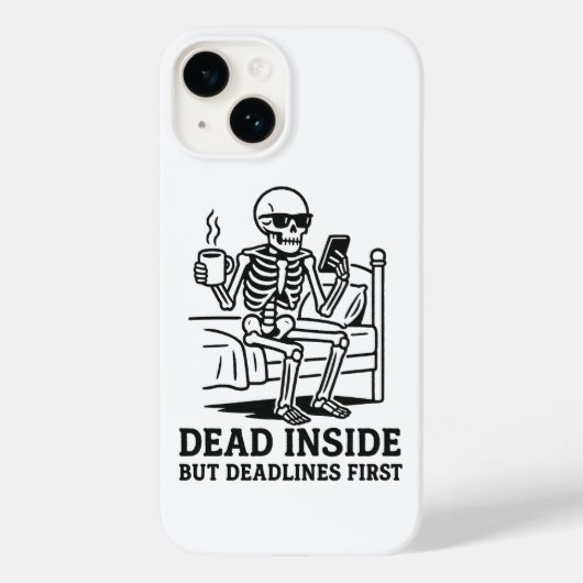 Innerlich tot, aber Termine zuerst Case-Mate iPhone Hülle (Rückseite)