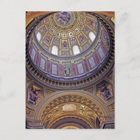 Innern der St. Stephansbasilika, Budapest(4) Postkarte (Vorderseite)