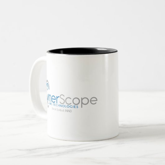 InnerScope_logo_trans Zweifarbige Tasse (Vorderseite Links)