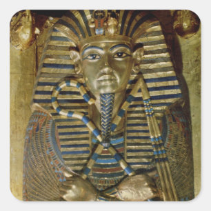 Innerster Sarg von Tutankhamun Quadratischer Aufkleber