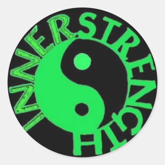 INNERSTRENGTH-Giftschlucker Runder Aufkleber (Vorderseite)