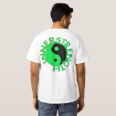 innerstrength Weiß mit schwarzem Logo T-Shirt (Schwarz voll)