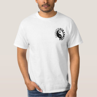 innerstrength Weiß mit schwarzem Logo T-Shirt