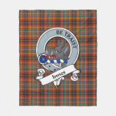 Innes Ancient Clan Abzeichen Tartan Kariert Fleecedecke (Vorderseite)