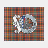 Innes Ancient Clan Abzeichen Tartan Kariert Fleecedecke (Vorderseite (Horizontal))