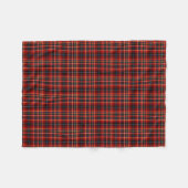 Innes Clan Bright Red Tartan Fleecedecke (Vorderseite (Horizontal))