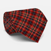 Innes Clan Tartan Farbenfroh Bright Red Kariert Krawatte (Gerollt)