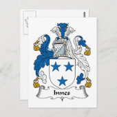 Innes Familienwappen Postkarte (Vorne/Hinten)