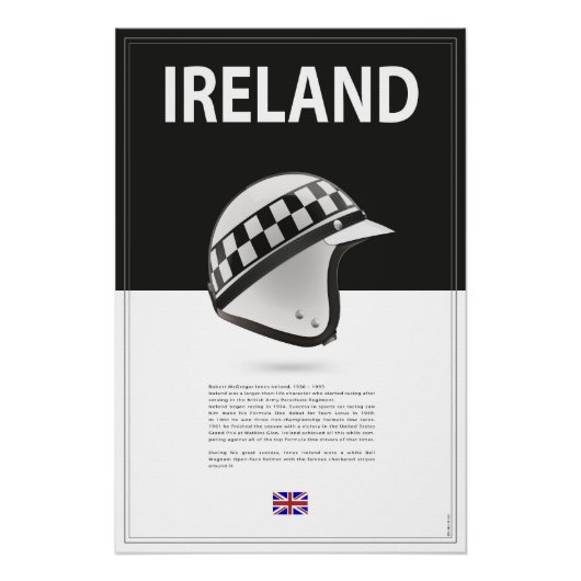 Innes Ireland Helmet Poster (Vorderseite)