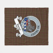 Innes of Cowie Clan Abzeichen Tartan Kariert Fleecedecke (Vorderseite (Horizontal))