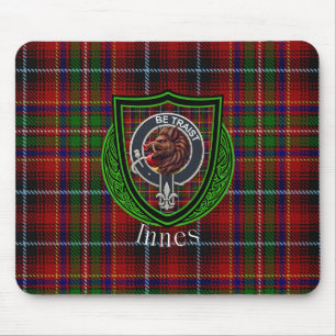 Innes schottischer Clan Tartan & Wappen Mousepad