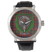 Innes Scottish Clan Tartan & Crest Armbanduhr (Vorderseite)