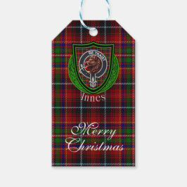 Innes Scottish Clan Tartan & Crest Geschenkanhänger