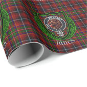 Innes Scottish Clan Tartan & Crest Geschenkpapier (Rolleneckpunkt)