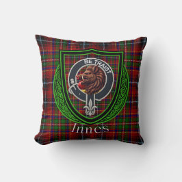 Innes Scottish Clan Tartan & Crest Kissen