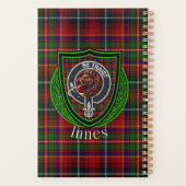 Innes Scottish Clan Tartan & Crest Planer (Rückseite)