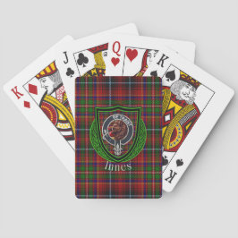 Innes Scottish Clan Tartan & Crest Spielkarten