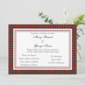 Innes Scottish Wedding Einladung (Stehend Vorderseite)