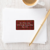 Innes Tartan Label Adressaufkleber (Insitu)