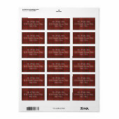 Innes Tartan Label Adressaufkleber (Vorne)